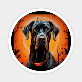 Great Dane Halloween Magnet